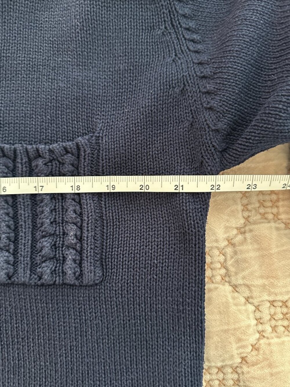 Talbots Navy Blue Cardigan Sweater - Picture 4 of 7